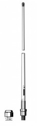 Procom 155-175 MHz 2m Band Glasfiber Marineantenne mit UHF-PL Anschluss (CXL2-1/h)